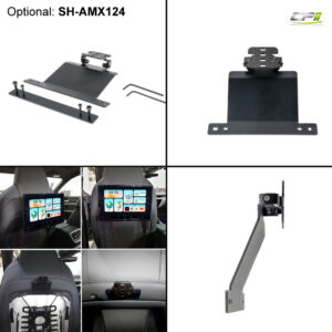 AMPIRE 12.4" RSE-Monitor mit Kopfstützen-Halterung, HDMI In/Out
