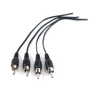 _AMPIRE Adapterkabel Cinch auf Lautsprecherleitung (4er Pack)