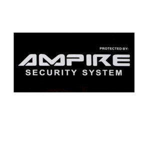 AMPIRE Alarmanlagen Fensteraufkleber "Security System"