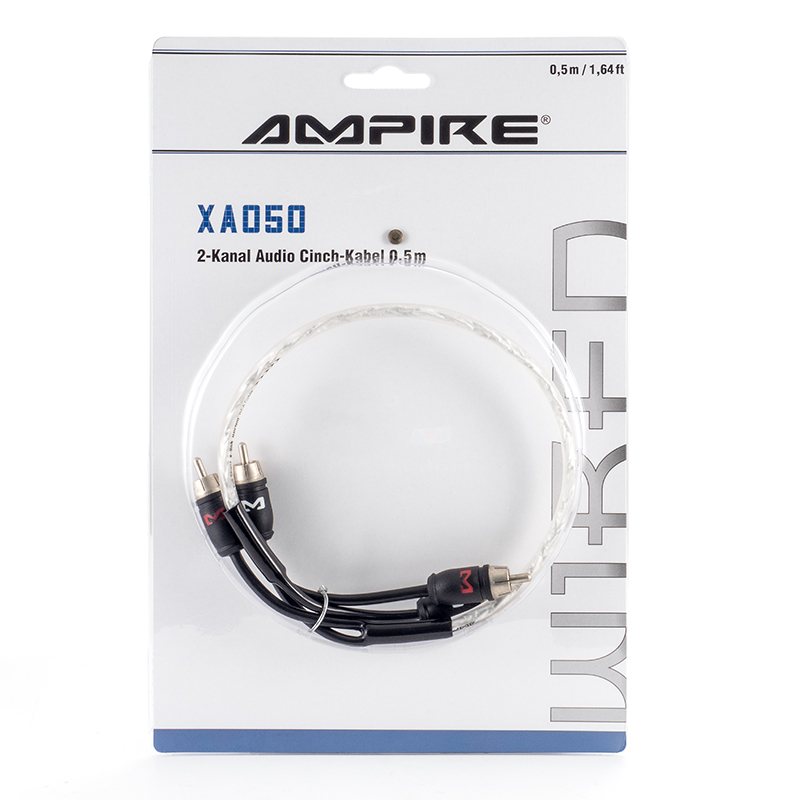 AMPIRE Audio-Kabel 50cm, 2-Kanal – Bild 3