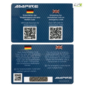 AMPIRE CAN/LIN-Bus Wegfahrsperre mit Funk, App, Code (U335_77_12)