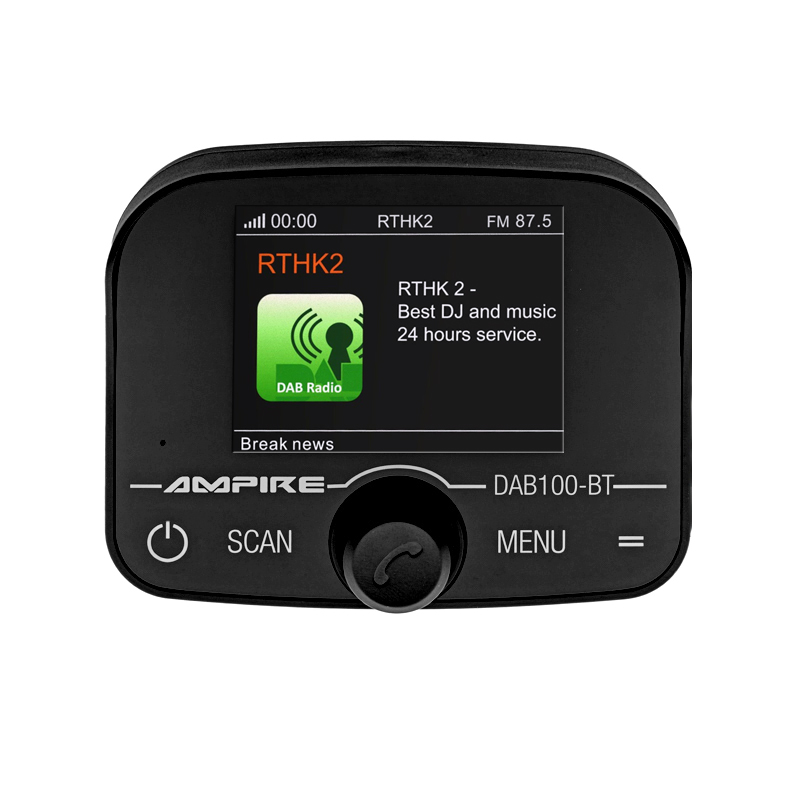 AMPIRE DAB+ Receiver mit BT-Freisprecheinrichtung inklusive DAB+ Antenne – Bild 3
