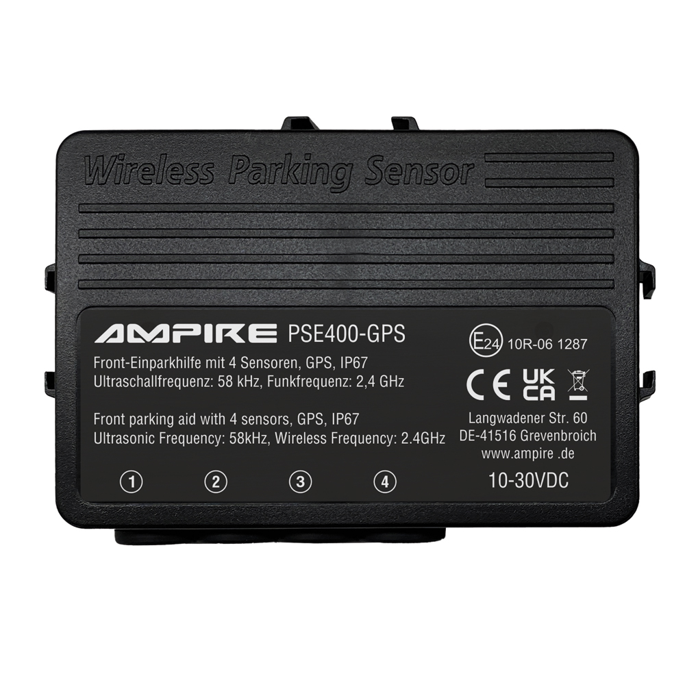 AMPIRE Einparkhilfe für Front-Stossfänger, GPS gesteuert, Schwarz matt, Einbau-Montage – Bild 2
