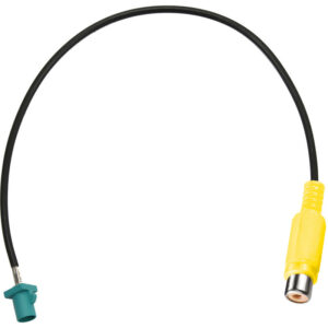 AMPIRE FAKRA Adapter Cinchbuchse > FAKRA Stecker, wasserblau uncodiert, gerade