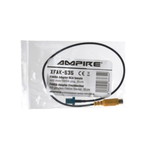 Alternative view of AMPIRE FAKRA Adapter Cinchbuchse > FAKRA Stecker, wasserblau uncodiert, gerade