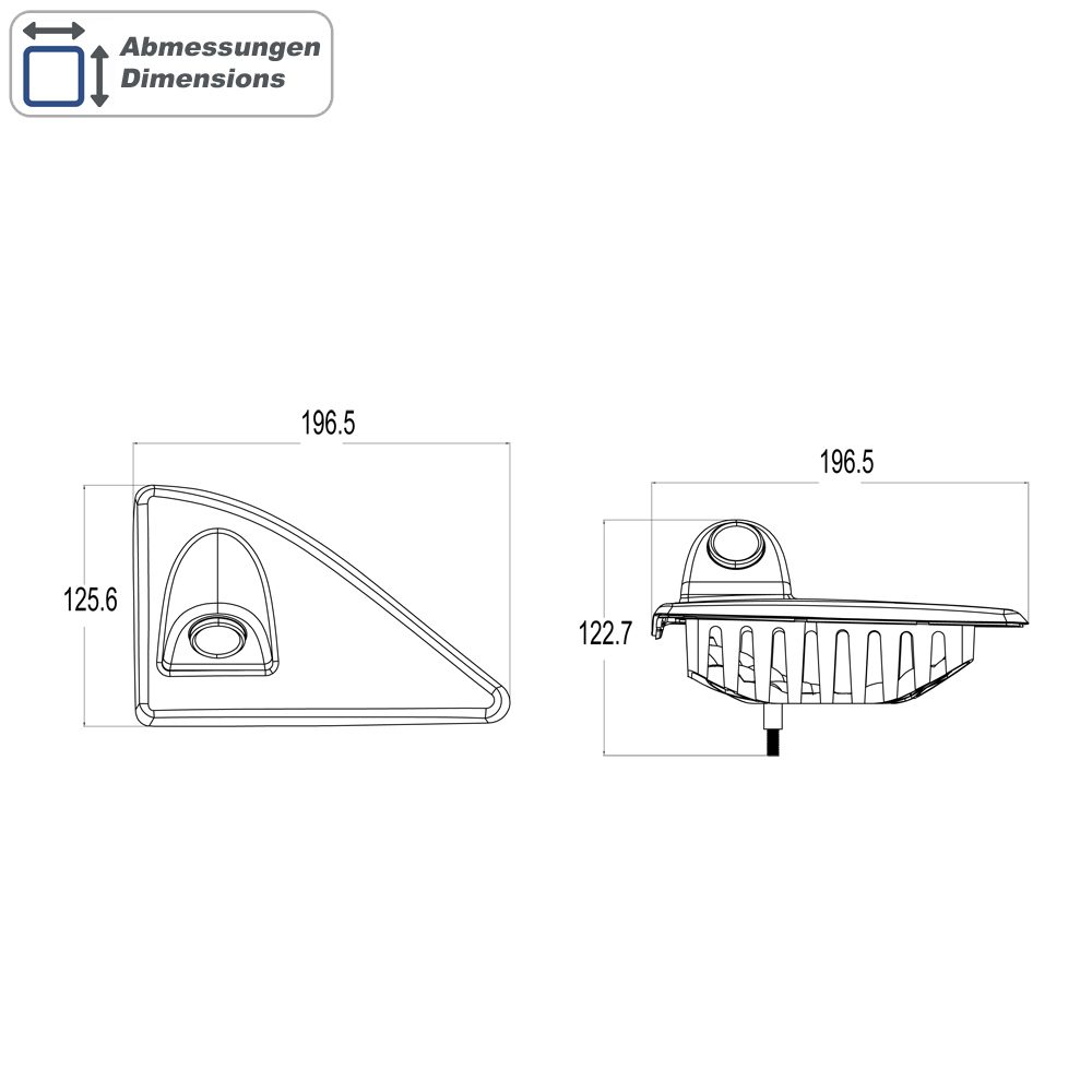 AMPIRE Kamera (AHD), Opel Movano B, Renault Master und Nissan NV400 – Bild 3