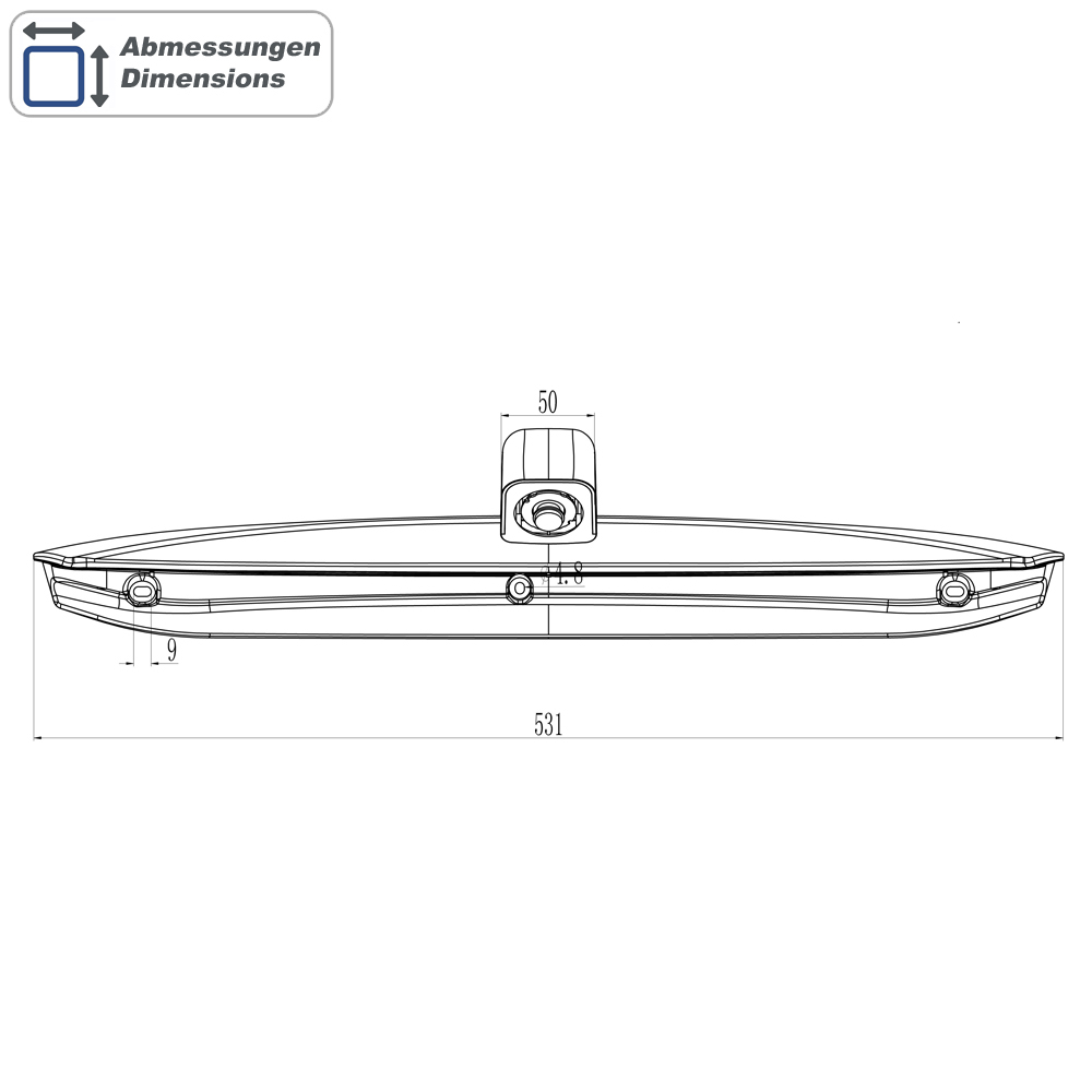 AMPIRE Kamera (CVBS), Mercedes Vito (W447) mit Flügeltüren bis 2022 – Bild 3
