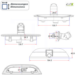 AMPIRE Kamera (CVBS), für Ford Courier (2.Gen) ab 2023