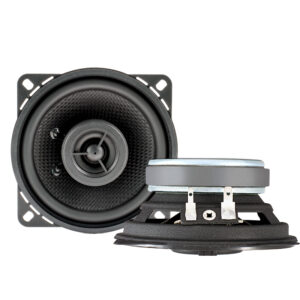 AMPIRE Koaxial-Lautsprecher 10cm mit 16mm Seidenkalotte, ohne Gitter (Paar)