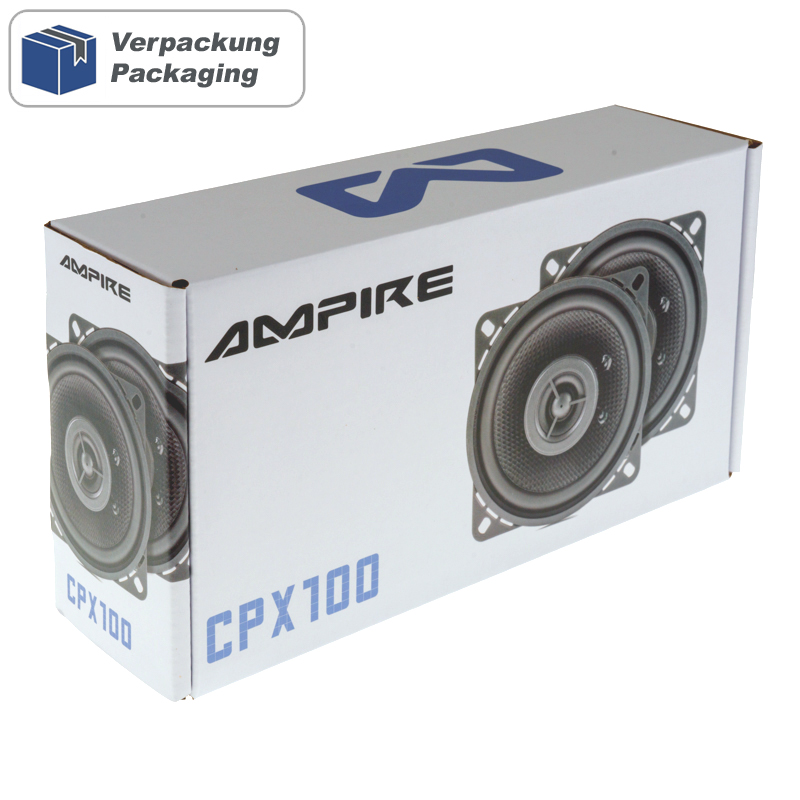 AMPIRE Koaxial-Lautsprecher 10cm mit 16mm Seidenkalotte, ohne Gitter (Paar) – Bild 6