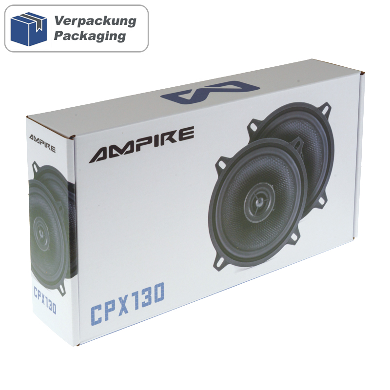AMPIRE Koaxial-Lautsprecher 13cm mit 16mm Seidenkalotte, ohne Gitter (Paar) – Bild 2