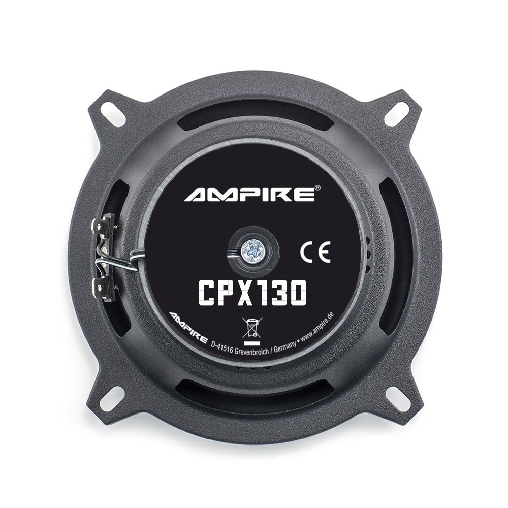 AMPIRE Koaxial-Lautsprecher 13cm mit 16mm Seidenkalotte, ohne Gitter (Paar) – Bild 3