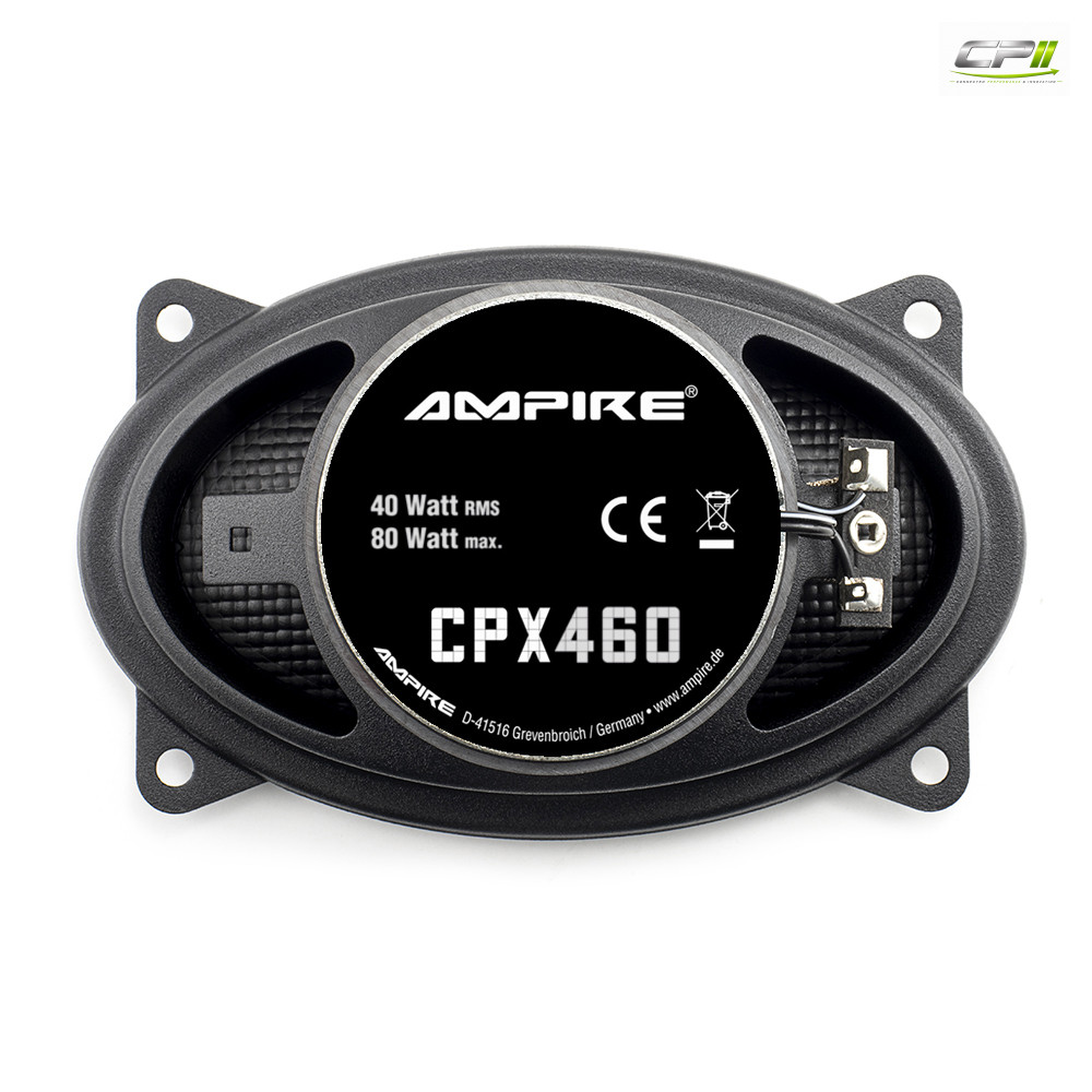 AMPIRE Koaxial-Lautsprecher 4''x 6'' mit 16mm Seidenkalotte, ohne Gitter (Paar) – Bild 3