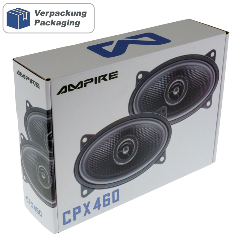 AMPIRE Koaxial-Lautsprecher 4''x 6'' mit 16mm Seidenkalotte, ohne Gitter (Paar) – Bild 4