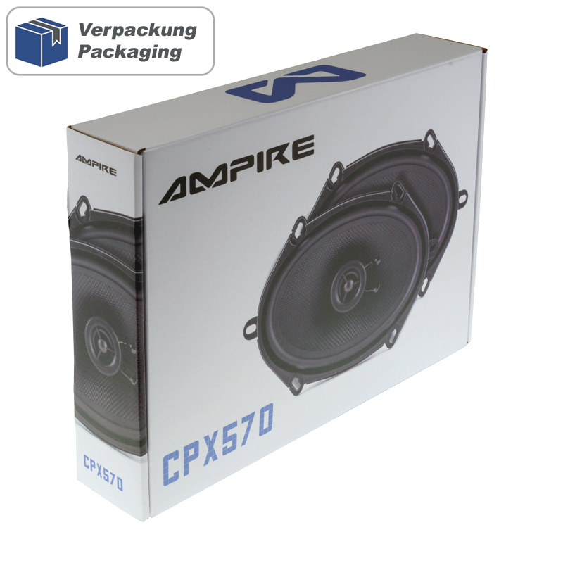 AMPIRE Koaxial-Lautsprecher 5''x 7'' mit 16mm Seidenkalotte, ohne Gitter (Paar) – Bild 2