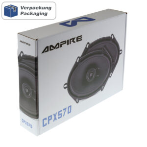 Alternative view of AMPIRE Koaxial-Lautsprecher 5''x 7'' mit 16mm Seidenkalotte, ohne Gitter (Paar)