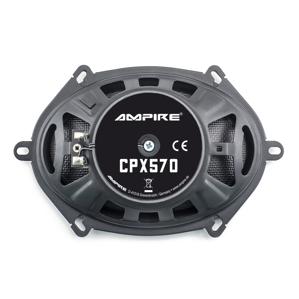 AMPIRE Koaxial-Lautsprecher 5''x 7'' mit 16mm Seidenkalotte, ohne Gitter (Paar) – Bild 3