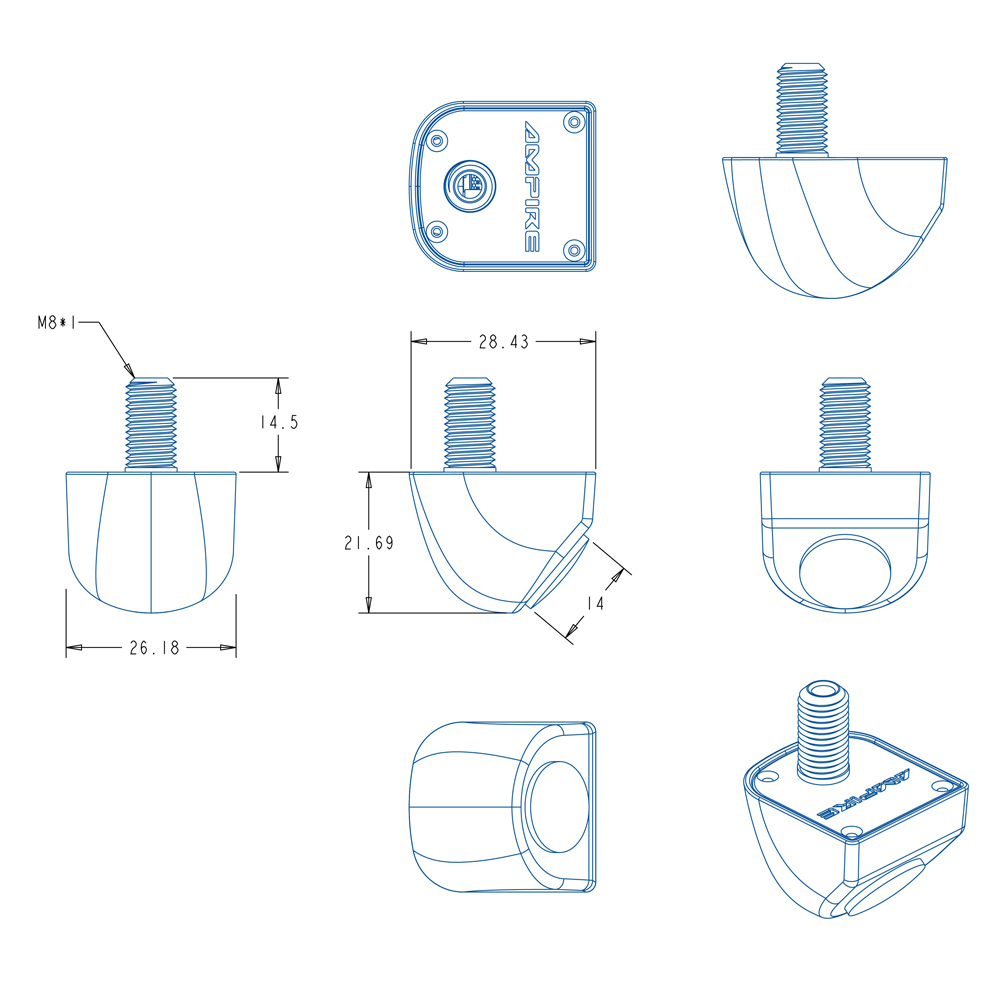 _AMPIRE Mini Rückfahrkamera (AHD 1080P 25F) 110° – Bild 4