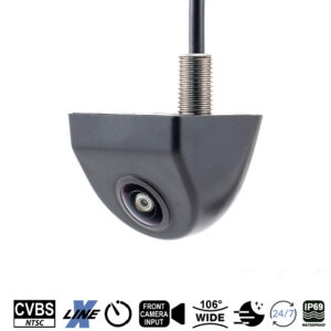 _AMPIRE Mini Rückfahrkamera (CVBS), 106°, Frontkamera-Eingang, Ausschaltverz.
