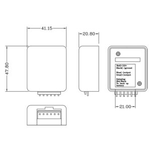 Alternative view of AMPIRE Notstromversorgung mit Alarmauslösung, 12 Volt, 0.7Ah