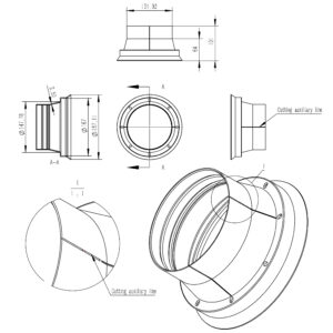Alternative view of AMPIRE Schallwand-Dichtung, 165mm, inkl. Schallabsorber