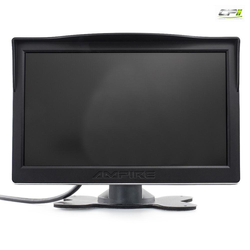 AMPIRE TFT-Monitor 17.8cm (7''), 2 Videoeingänge (AHD/CVBS)