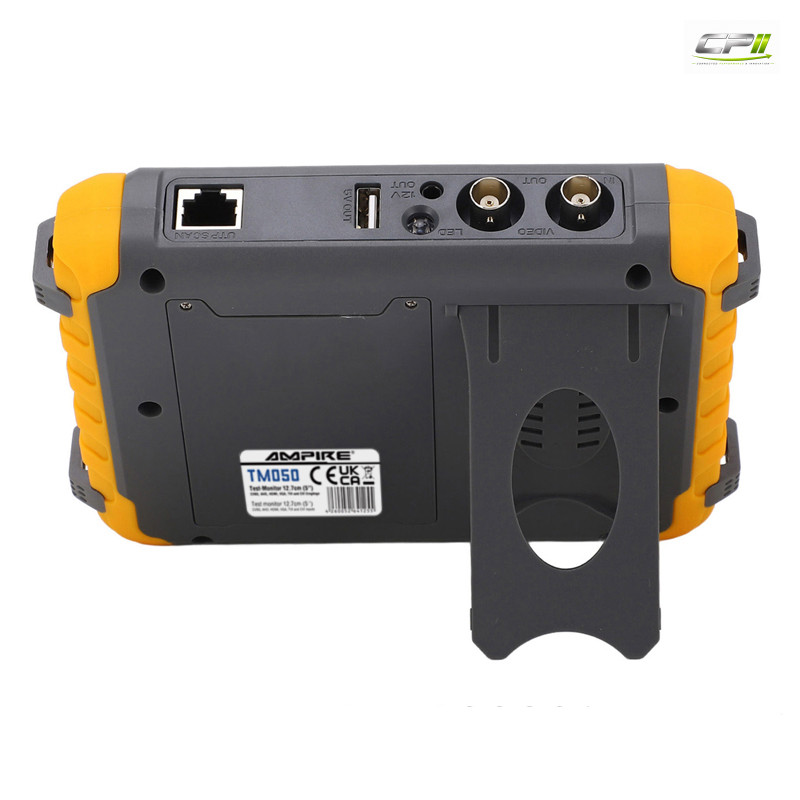 AMPIRE Test-Monitor 12.7cm (5''), CVBS, AHD, HDMI, VGA, TVI und CVI Eingänge