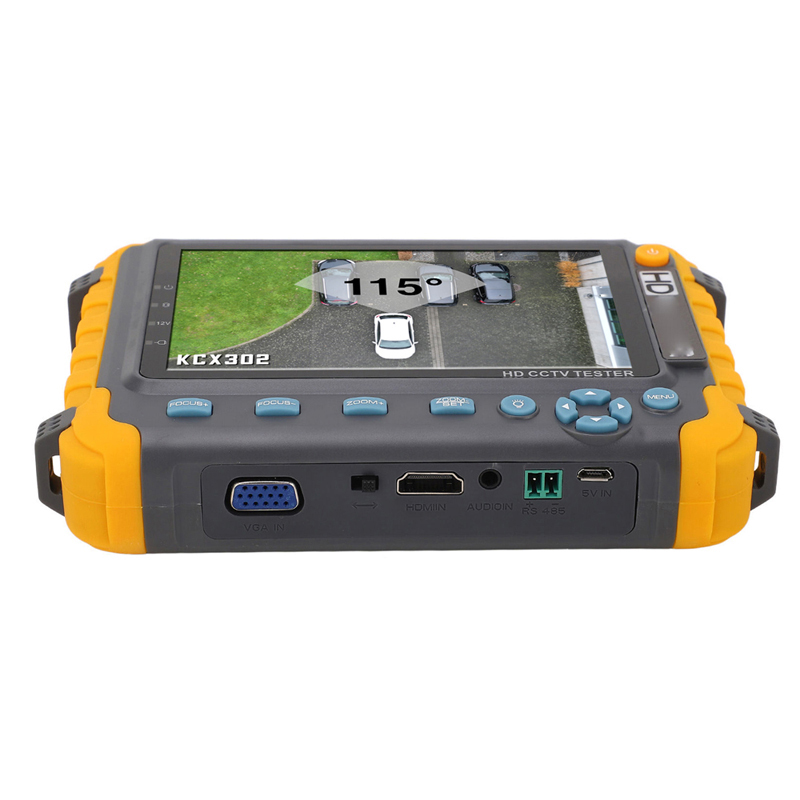 AMPIRE Test-Monitor 12.7cm (5''), CVBS, AHD, HDMI, VGA, TVI und CVI Eingänge – Bild 4