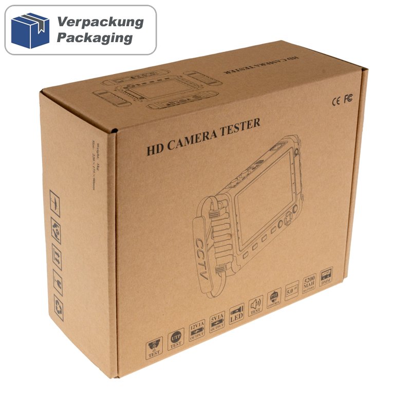 AMPIRE Test-Monitor 12.7cm (5''), CVBS, AHD, HDMI, VGA, TVI und CVI Eingänge – Bild 6