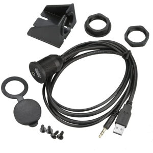 Alternative view of AMPIRE USB-A 2.0/AUX Einbaubuchse, 3.5mm Klinke, 60cm