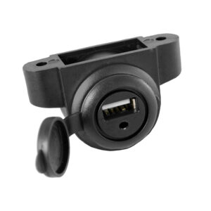 AMPIRE USB-A 2.0/AUX Einbaubuchse, 3.5mm Klinke, 60cm