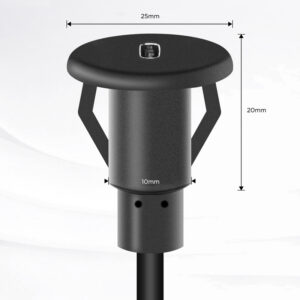 Alternative view of AMPIRE USB-C Einbaubuchse mit 120cm Kabel auf USB-C