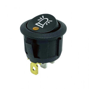 AMPIRE Warnlicht-Schalter, 1xE/A, orange/gelbe LED (12-24 Volt DC)