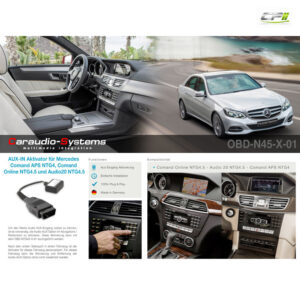 CAS AUDIO AUX Aktivator für MERCEDES mit Comand NTG4/4.5 (1x) – Bild 2