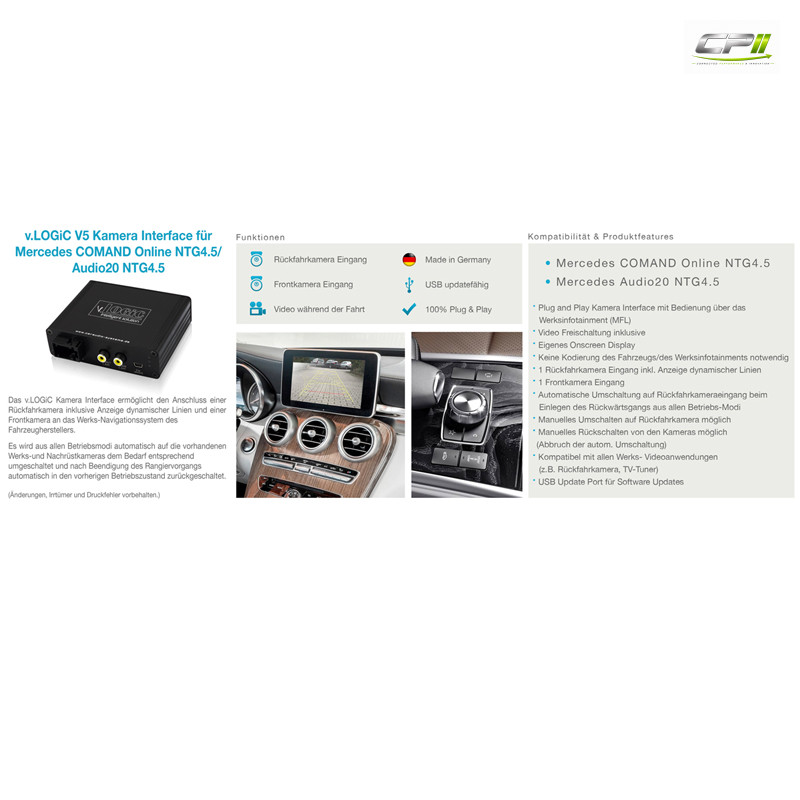 CAS V5 Kamera Interface für MERCEDES Comand Online NTG4.5, Audio20 NTG4.5 – Bild 2