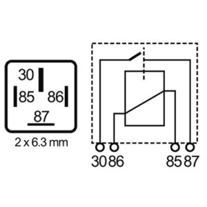 Alternative view of MAHLE NAGARES Hochlastrelais 70 Ampère, 24 Volt (RLAC-70-24)