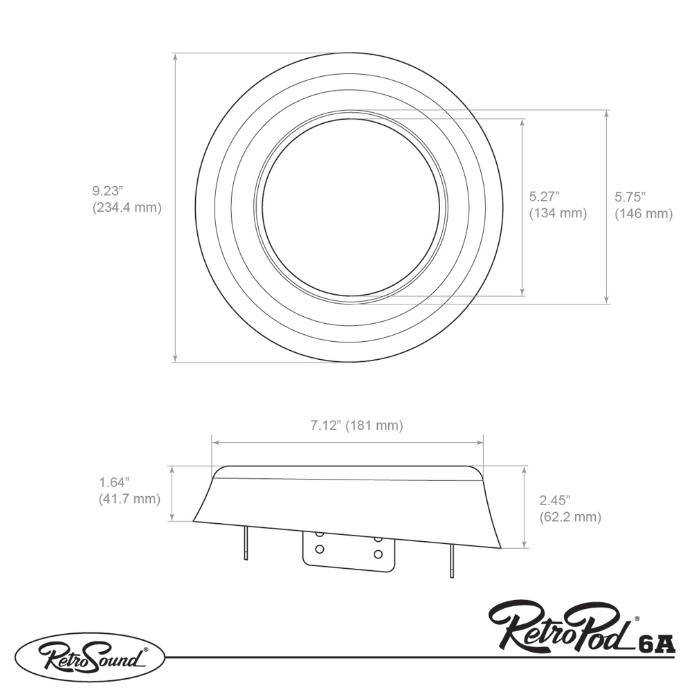 RETROSOUND Aufbaurahmen für 165mm Lautsprecher – Bild 7