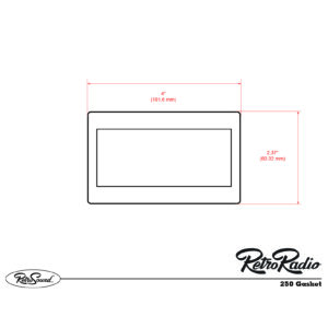 Alternative view of RETROSOUND Befestigungsmaterial - Gummirahmen, schwarz
