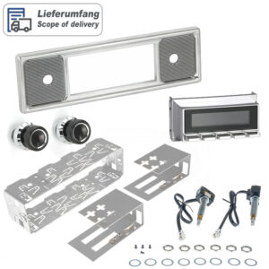 Alternative view of RETROSOUND Design "Becker Chrome" DAB+ Komplett-Set mit Zubehör (ohne Radiomodul)