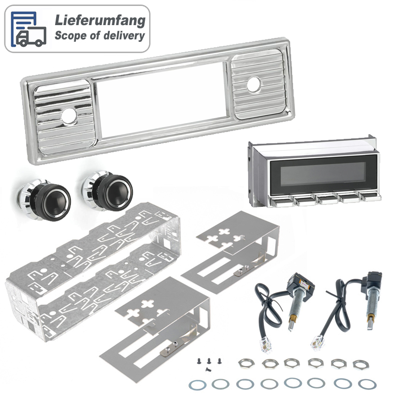 RETROSOUND Design "Chrome" DAB+ Komplett-Set mit Zubehör (ohne Radiomodul) – Bild 2