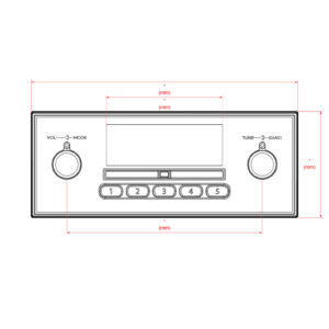 Alternative view of RETROSOUND Displayeinheit "Dallas"