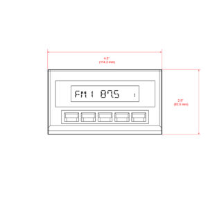 Alternative view of RETROSOUND Displayeinheit "Daytona"