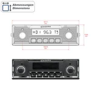 Alternative view of RETROSOUND Displayeinheit "Europa"