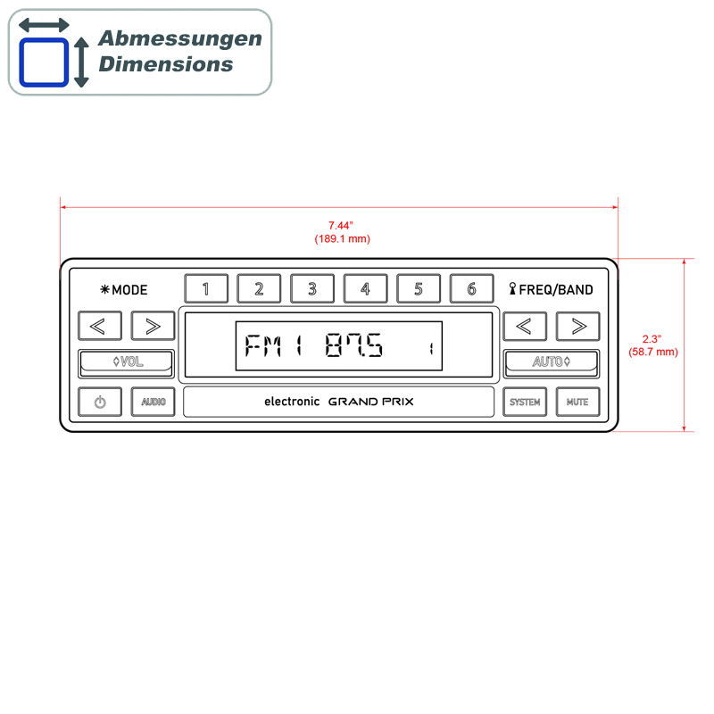 RETROSOUND Displayeinheit "Grand Prix" – Bild 2