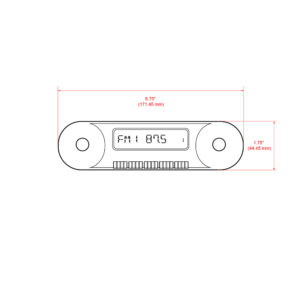 Alternative view of RETROSOUND Displayeinheit "Huntington"
