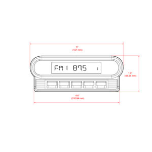 Alternative view of RETROSOUND Displayeinheit "Monterey"