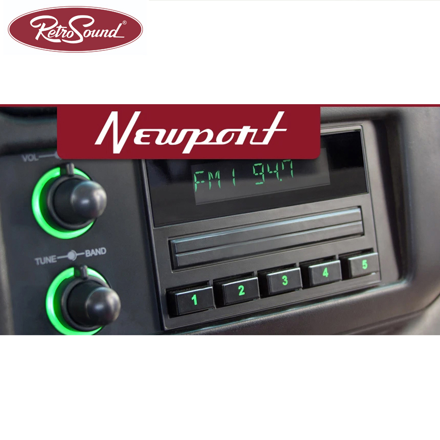RETROSOUND Displayeinheit "Newport" für 1970-2000 GM/Ford und Mopar – Bild 4