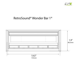 RETROSOUND Displayeinheit "Wonderbar WB1", breites Display