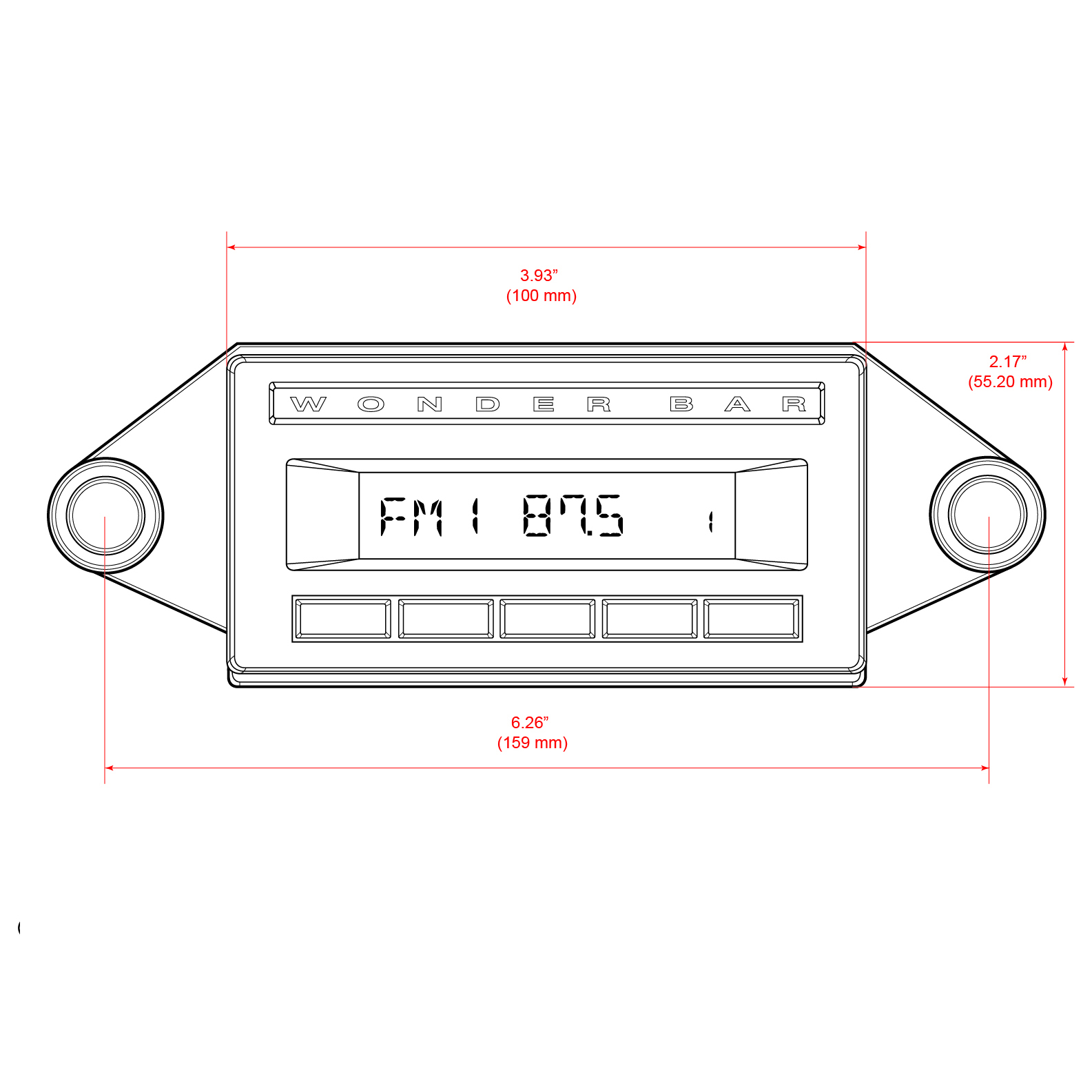 RETROSOUND Displayeinheit "Wonderbar WB3", schmales Display – Bild 11
