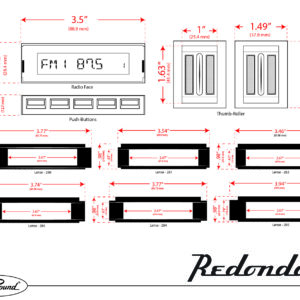 Alternative view of RETROSOUND Displayeinheit das "Redondo"